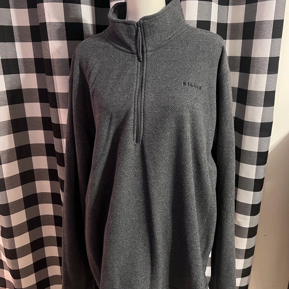 Gray Half-Zip Pullover